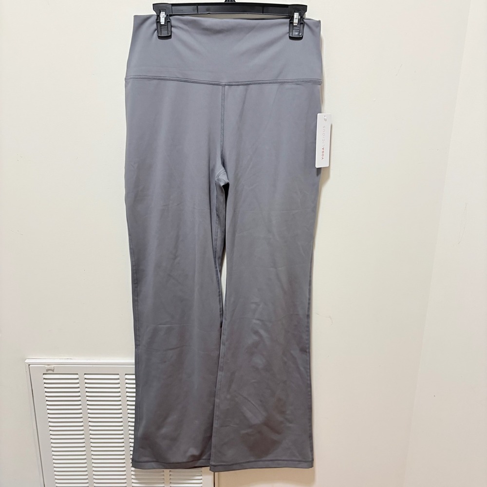 Yogalicious Polarlux Everyday Flare Pants Womens Grey XXL High Rise Yoga